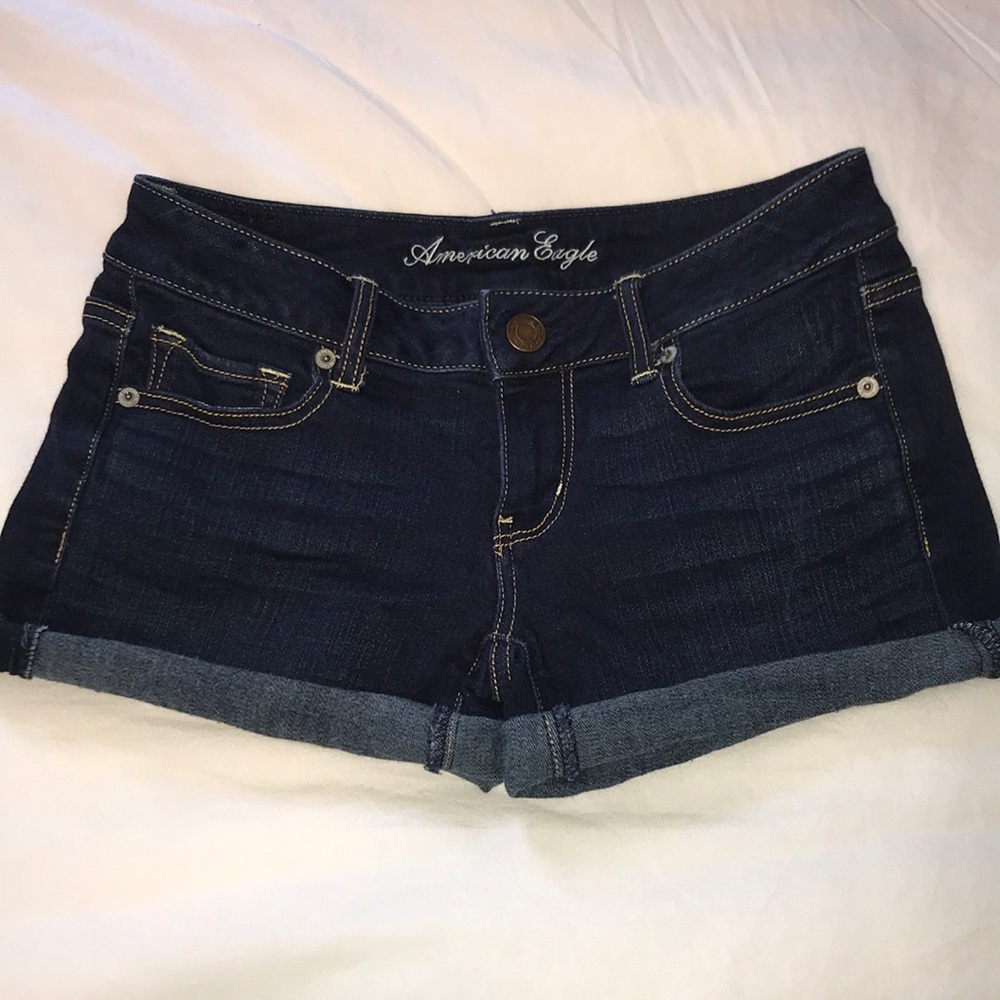 American Eagle Dark Wash Denim Shorts